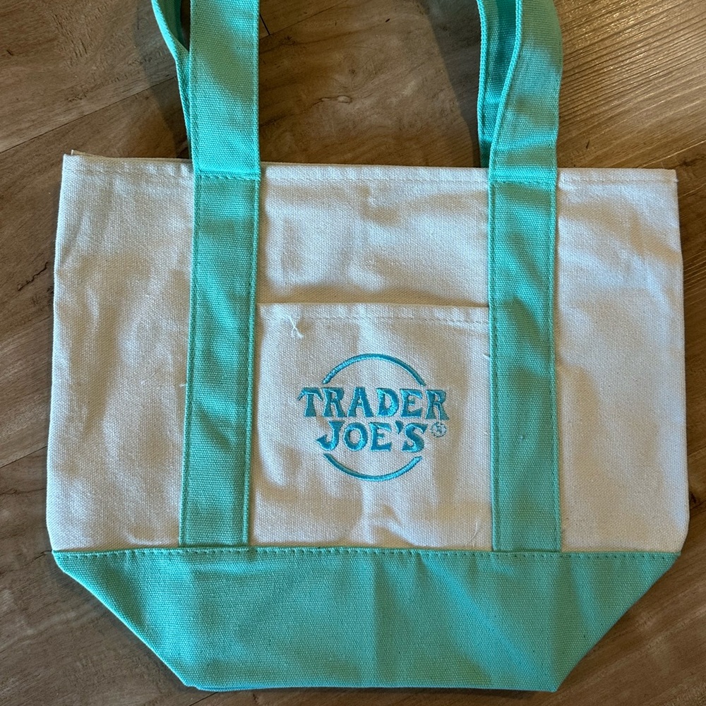 Trader Joe’s Mini Pastel Tote - Picture 2 of 2